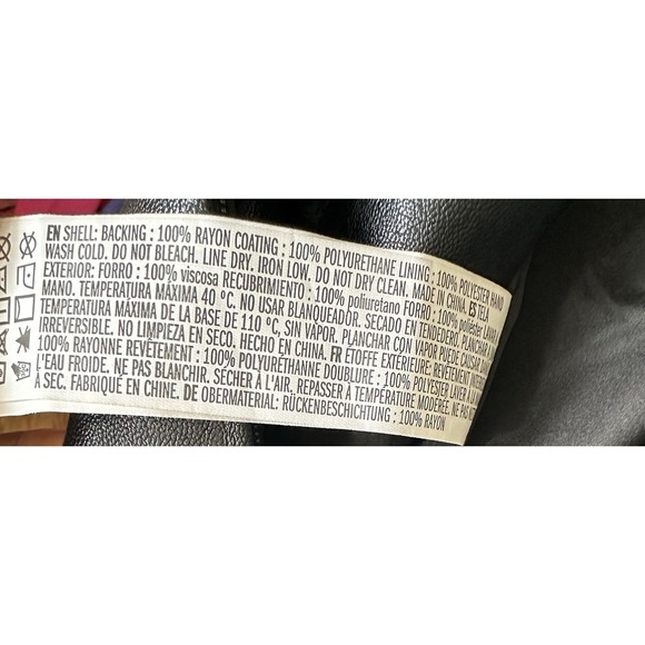 Forever 21 Faux Leather Mini Skirt Size Small Black High Waist Pencil Style - Picture 7 of 8